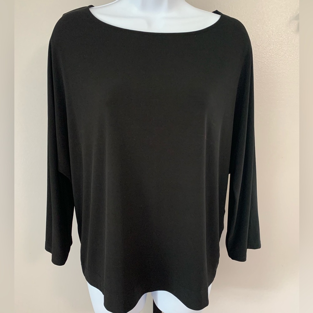 Chico's Classic Black Long Sleeve Top